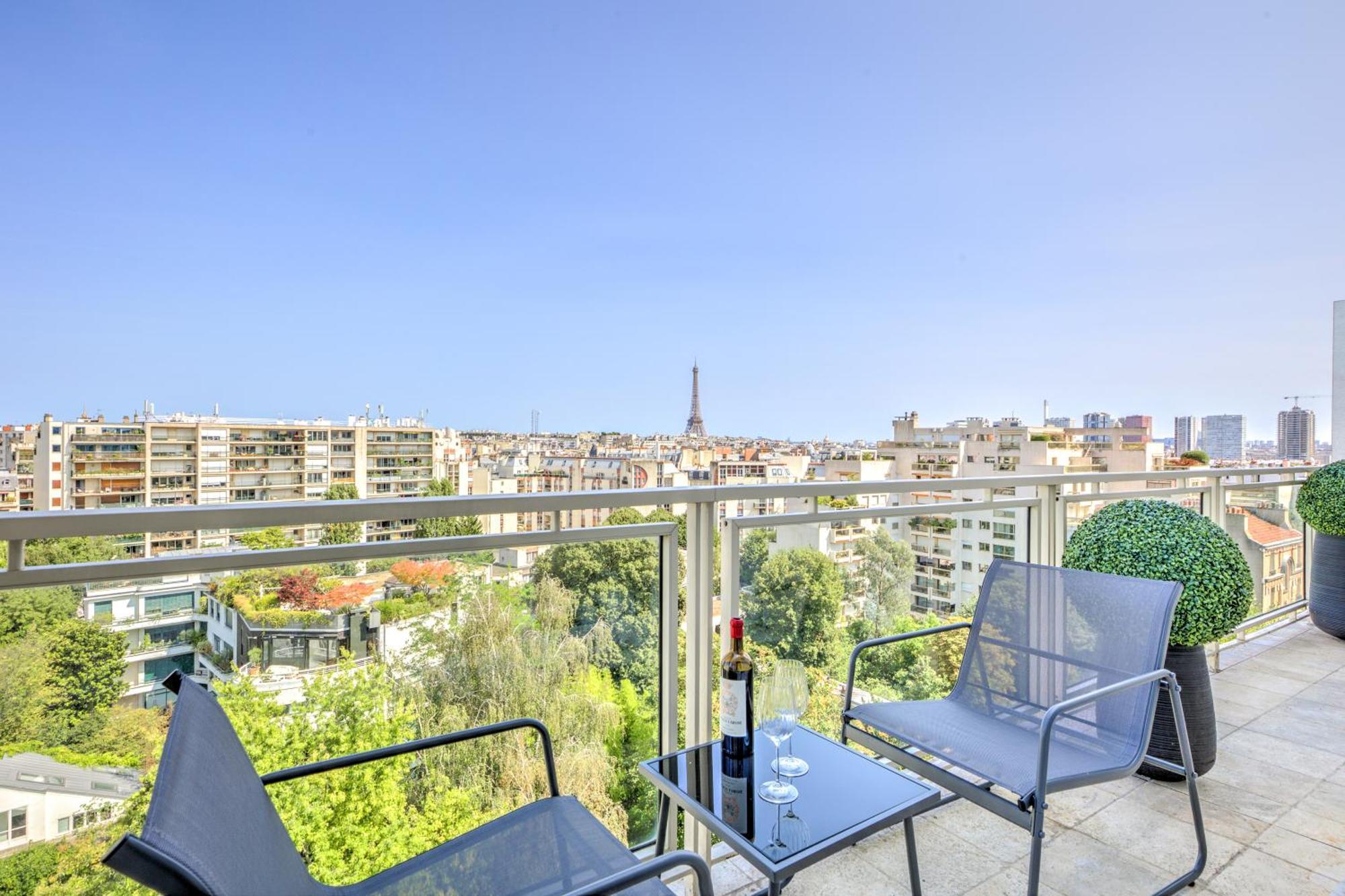 Appartamento 101 Penthouse Royal A Avec Vue Imprenable Sur La Tour Eiffel